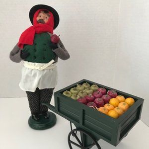 Byers Choice LTD Carolers Fruit Vendor with Cart